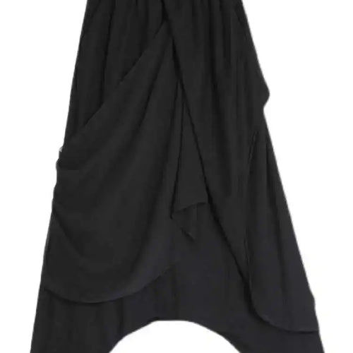 Load image into Gallery viewer, High Elastic Waist Black Irregular Long Harem Trousers New Loose Fit Pants Women Fashion Tide Spring Autumn 2025 1DE7835
