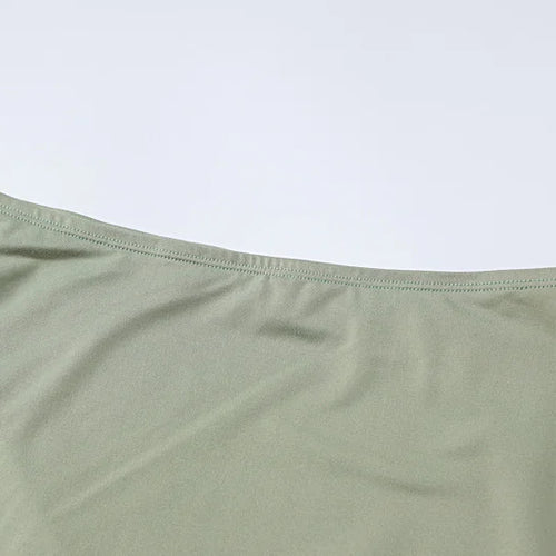 Load image into Gallery viewer, Sexy Two Piece Set Women Outfit Green Strapless Full Sleeve Crop Top And Mini Skirt Matching Sets Female Dress Set
