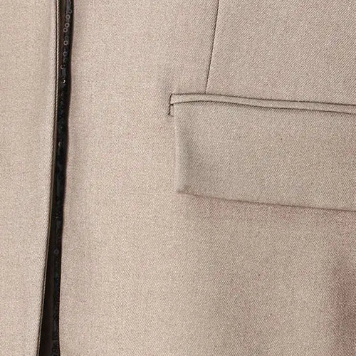 Load image into Gallery viewer, Women Khaki Sequins Spliced Irregular Big Size Blazer New Lapel Long Sleeve Jacket Fashion Tide Spring Autumn 2025 7AB8210
