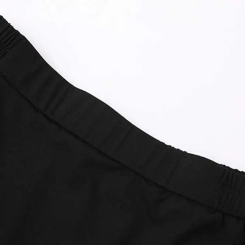 Load image into Gallery viewer, High Elastic Waist Black Irregular Spliced Midi A-line Half-body Skirt Women Fashion Tide New Spring Autumn 2025 1DH5347
