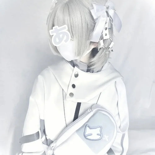 Load image into Gallery viewer, Japanese Oversized Hoodies Streetwear Vintage Contrast Coats Women Loose Y2k Aesthetic Jackets 2025 Casual Grunge Zipper Tops
