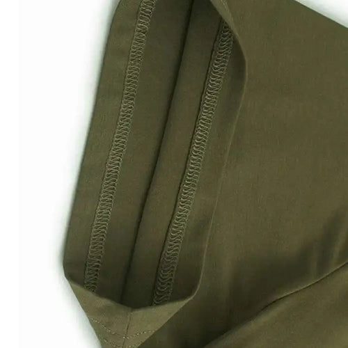 Load image into Gallery viewer, Women Army Green Pleated Hem Big Size Midi Dress New Round Neck Short Sleeve Fashion Tide Spring Summer 2025 1DJ0781
