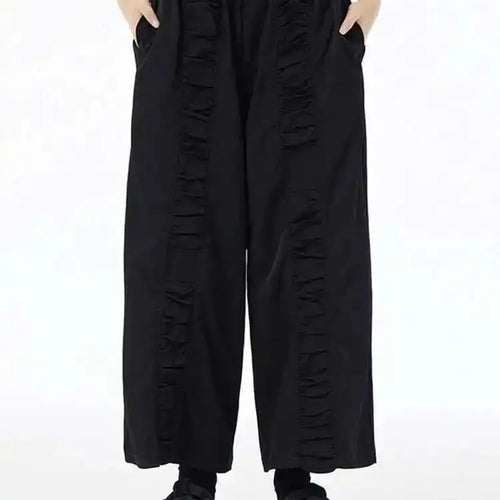 Load image into Gallery viewer, High Elastic Waist Army Green Pleated Long Wide Leg Pants New Trousers Women Fashion Tide Spring Autumn 2025 1DH6677
