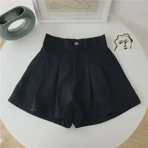 Load image into Gallery viewer, Summer Oversized Pleated Shorts High Waisted A-line Wide Leg Pants Casual Pants Drop Shipping
