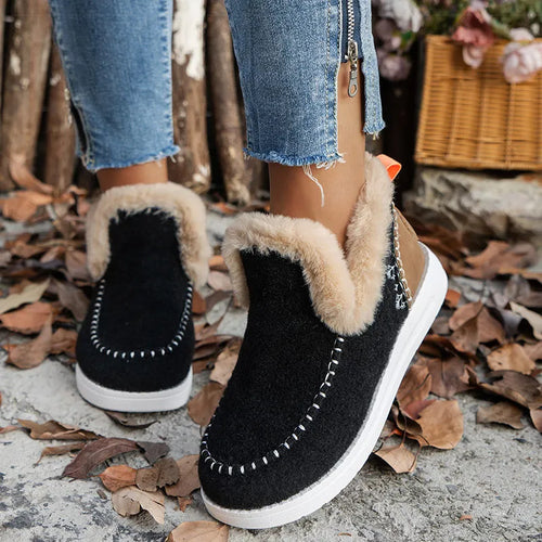 Load image into Gallery viewer, Women Boots Women's Ankle Boots For Winter Shoes Woman 2025 Fur Botas Mujer Keep Warm Booties Female Snow Boots Winter Footwear
