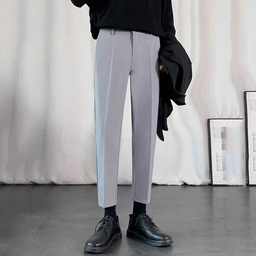 Load image into Gallery viewer, Men&#39;s Suit Pants Business Casual Drape Pencil Bottom Straight Leg Male Trousers Korean Style Autumn Simple 9C6809
