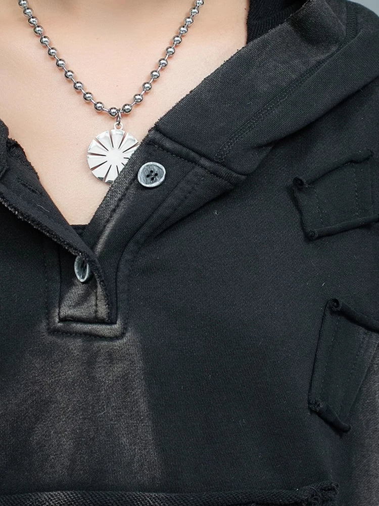 Big Size Sweatshirt Cross Pants Two Piece Suit New Hooded Short Sleeve Women Fashion Tide Spring Autumn 2025  1DH9474