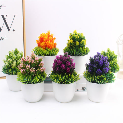 Load image into Gallery viewer, Artificial Small Bonsai with Vase-home accent-wanahavit-A-wanahavit
