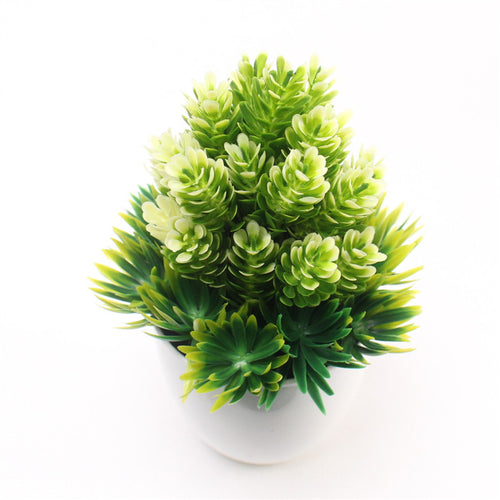 Load image into Gallery viewer, Artificial Small Bonsai with Vase-home accent-wanahavit-C-wanahavit
