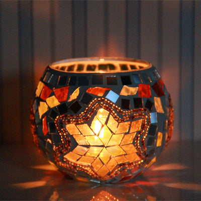 Load image into Gallery viewer, Mosaic Romantic Candle Holder-home accent-wanahavit-C-wanahavit
