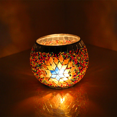 Mosaic Romantic Candle Holder-home accent-wanahavit-D-wanahavit