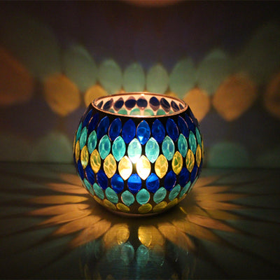 Load image into Gallery viewer, Mosaic Romantic Candle Holder-home accent-wanahavit-I-wanahavit
