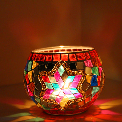 Load image into Gallery viewer, Mosaic Romantic Candle Holder-home accent-wanahavit-F-wanahavit
