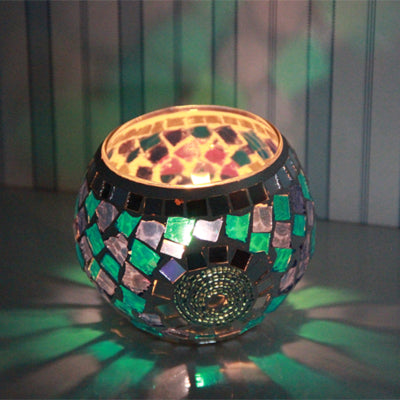 Load image into Gallery viewer, Mosaic Romantic Candle Holder-home accent-wanahavit-B-wanahavit
