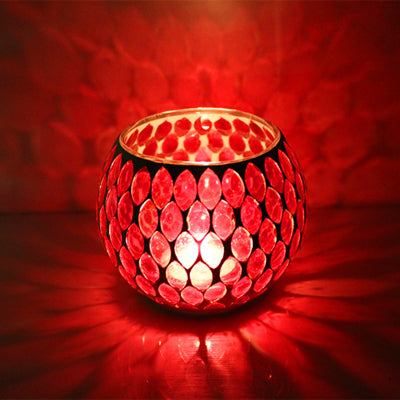 Load image into Gallery viewer, Mosaic Romantic Candle Holder-home accent-wanahavit-H-wanahavit
