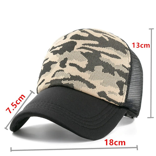 Load image into Gallery viewer, Summer Camouflage Baseball Adjustable Snapback Cap
