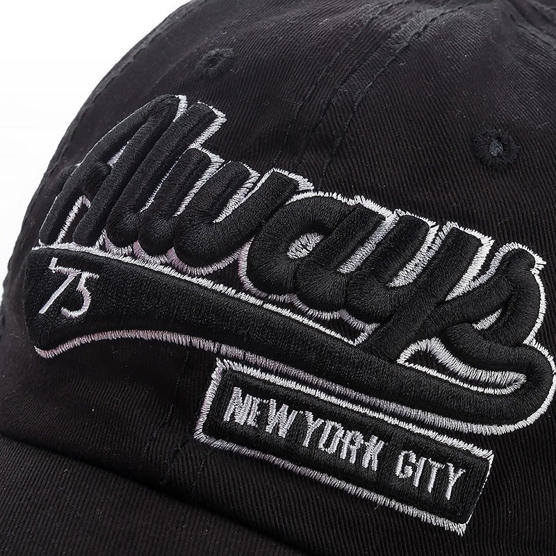 Always New York City 3D Letter Embroidery Baseball Adjustable Snapback Cap
