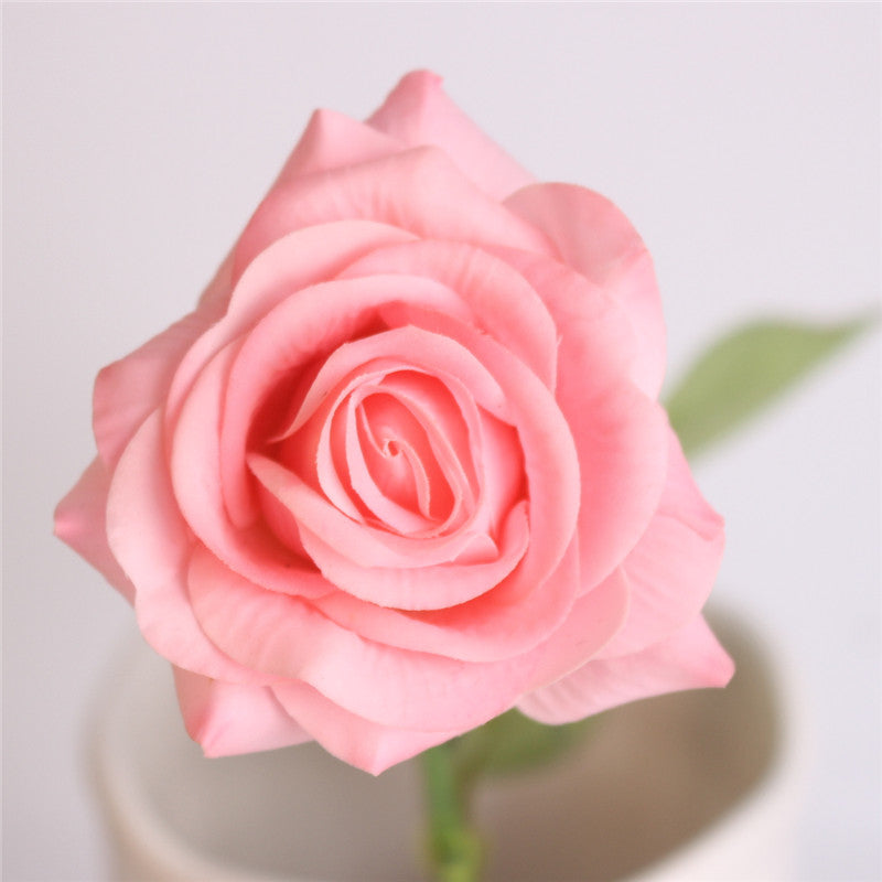 15pcs Realistic Artificial Rose Bouquet-home accent-wanahavit-light pink-wanahavit