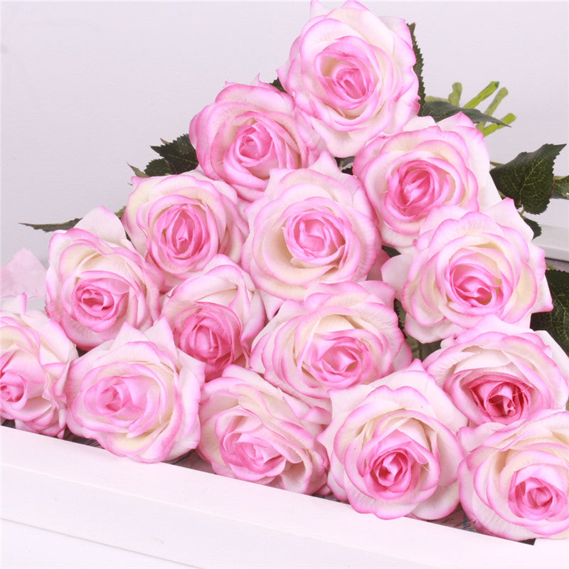 15pcs Realistic Artificial Rose Bouquet-home accent-wanahavit-light purple-wanahavit