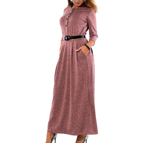 Load image into Gallery viewer, Plus Size Pleated Vintage Style Dress-women-wanahavit-purple-L-wanahavit
