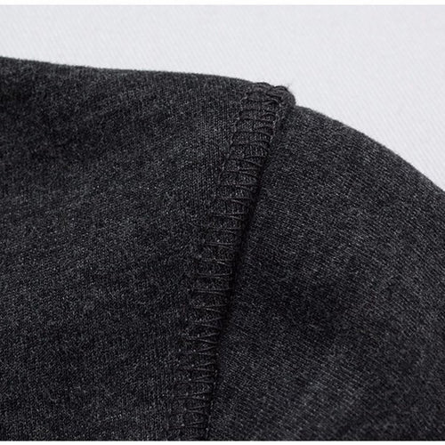 Load image into Gallery viewer, Fleece Cotton Short Sleeve Sweatshirt-men-wanahavit-DarkGray-XS-wanahavit
