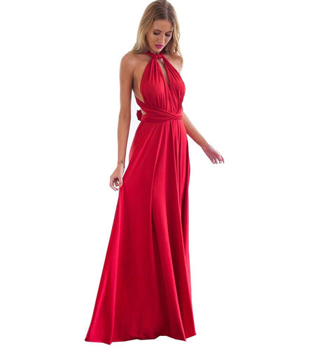 Elegant Multiway Convertible Wrap Maxi Dress-women-wanahavit-Red-S-wanahavit