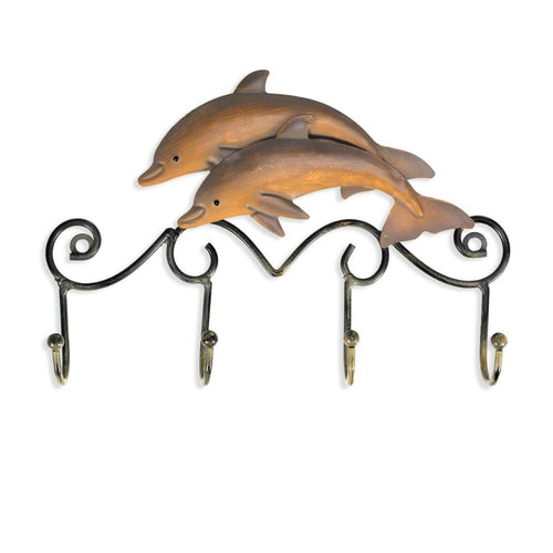 Load image into Gallery viewer, Iron Vintage Dolphin Wall Hanger Hook-home accent-wanahavit-wanahavit
