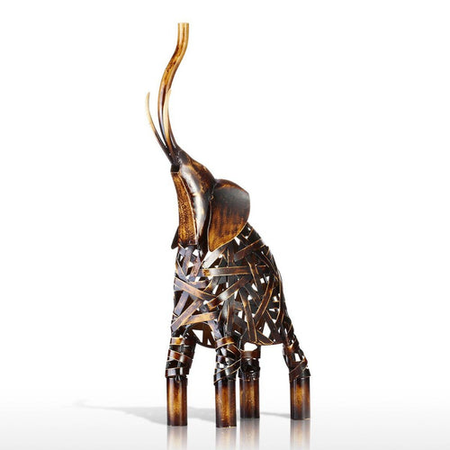 Load image into Gallery viewer, Iron Vintage Weaving Elephant Figurine-home accent-wanahavit-as picture-wanahavit
