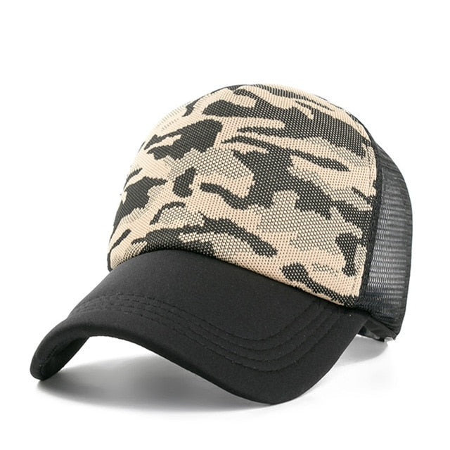 Summer Camouflage Baseball Adjustable Snapback Cap