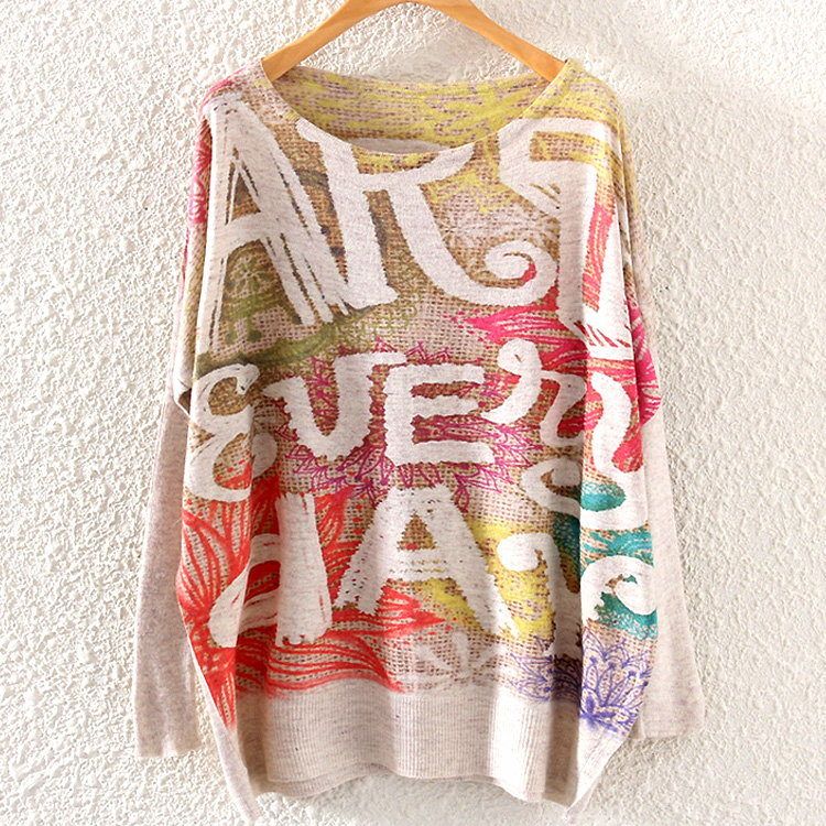Art Everyday Printed Knitted Long Sleeve-women-wanahavit-One Size-wanahavit