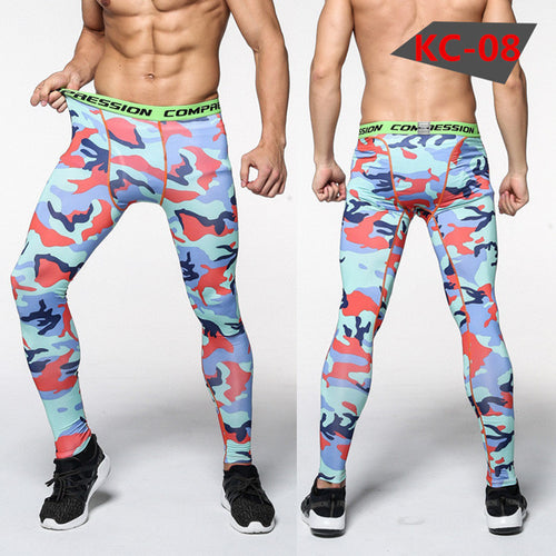 Load image into Gallery viewer, Bodybuilder Patterned Tight Compression Pants-men-wanahavit-A12-M-wanahavit
