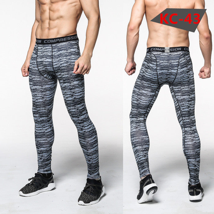 Bodybuilder Patterned Tight Compression Pants-men-wanahavit-A4-M-wanahavit
