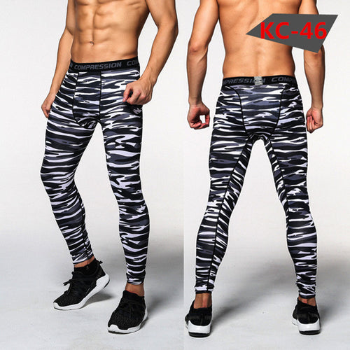 Load image into Gallery viewer, Bodybuilder Patterned Tight Compression Pants-men-wanahavit-A11-M-wanahavit
