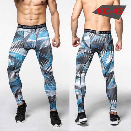 Load image into Gallery viewer, Bodybuilder Patterned Tight Compression Pants-men-wanahavit-A10-M-wanahavit
