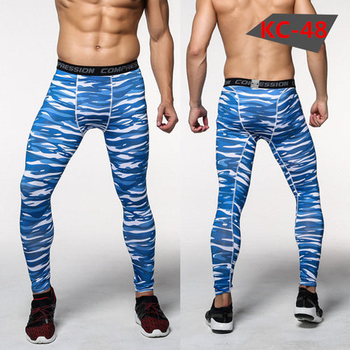 Load image into Gallery viewer, Bodybuilder Patterned Tight Compression Pants-men-wanahavit-A13-M-wanahavit
