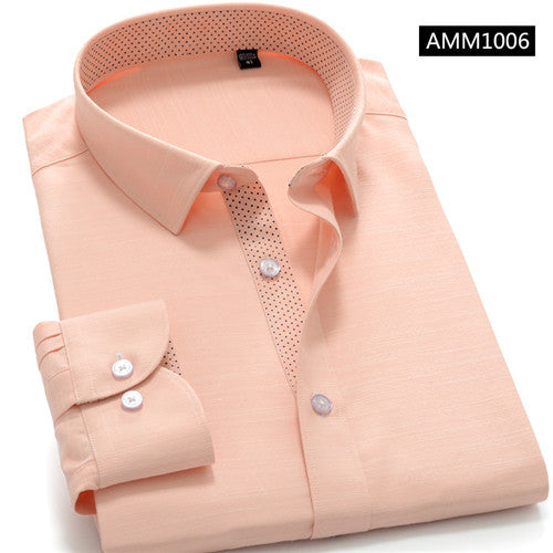 Load image into Gallery viewer, High Quality Solid Cotton Long Sleeve Shirt #AMM1X-men-wanahavit-AMM106-S-wanahavit
