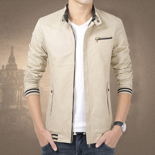 Load image into Gallery viewer, Fashionable Cotton Casual Zipper Jacket-unisex-wanahavit-Khaki-M-wanahavit
