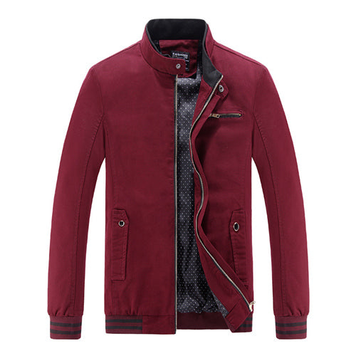 Fashionable Cotton Casual Zipper Jacket-unisex-wanahavit-Red-XXL-wanahavit