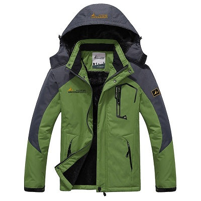 Load image into Gallery viewer, Winter Inner Fleece Waterproof Outdoor Jacket-men fashion &amp; fitness-wanahavit-Grass Green-L-wanahavit
