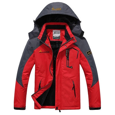 Winter Inner Fleece Waterproof Outdoor Jacket-men fashion & fitness-wanahavit-Red-L-wanahavit