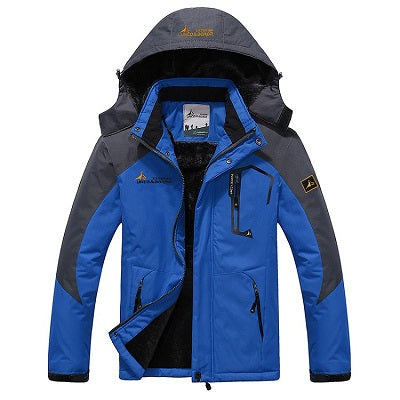 Load image into Gallery viewer, Winter Inner Fleece Waterproof Outdoor Jacket-men fashion &amp; fitness-wanahavit-Blue-L-wanahavit
