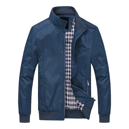 Plus Size Casual Solid Soft Jacket-unisex-wanahavit-Blue-M-wanahavit