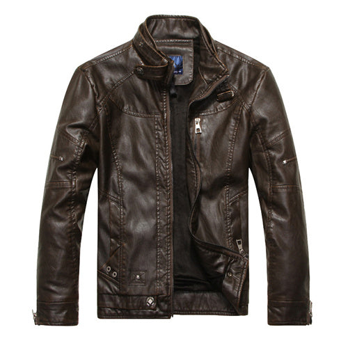 Load image into Gallery viewer, Elegant Biker Hip Hop Cool Leather Jacket-unisex-wanahavit-Brown-M-wanahavit
