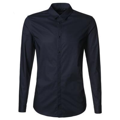 Spring Casual Cotton Long Sleeve Shirt #S2143-men-wanahavit-royal blue-S-wanahavit
