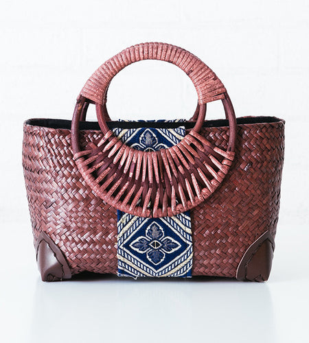 Ethnic Natural Bali Rattan Woven Tote Bag-women-wanahavit-red-32cm by 23cm by 11cm-wanahavit