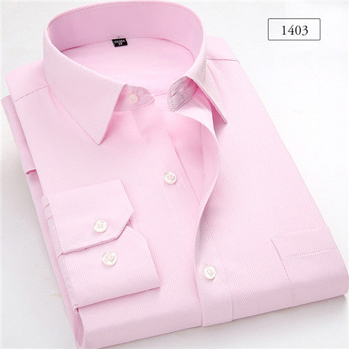 High Quality Solid Long Sleeve Shirt #140XX-men-wanahavit-1403-S-wanahavit