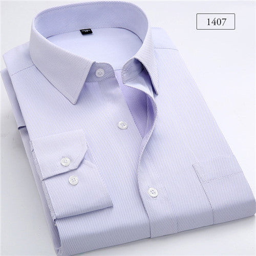 High Quality Solid Long Sleeve Shirt #140XX-men-wanahavit-1407-S-wanahavit