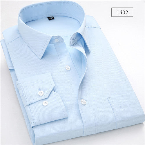 High Quality Solid Long Sleeve Shirt #140XX-men-wanahavit-1402-S-wanahavit
