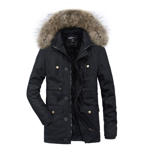 Load image into Gallery viewer, Warm Thick Winter Windbreaker Hooded Jackets-unisex-wanahavit-Black-XL-wanahavit
