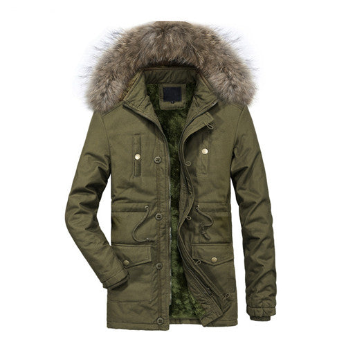 Warm Thick Winter Windbreaker Hooded Jackets-unisex-wanahavit-Green-L-wanahavit